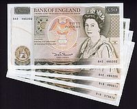 Bank of England, P-381a, ND (1981-88) 50 Pound Note, AU